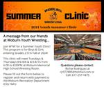 Woburn Wrestling Summer Clinic 2024
