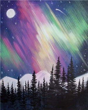 Northern Lights Paint
