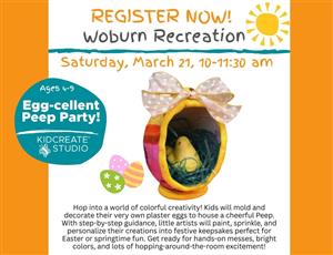 Egg-cellent peep party flyer